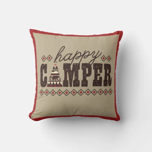 "ご機嫌な人"の装飾用クッション クッション (正面)