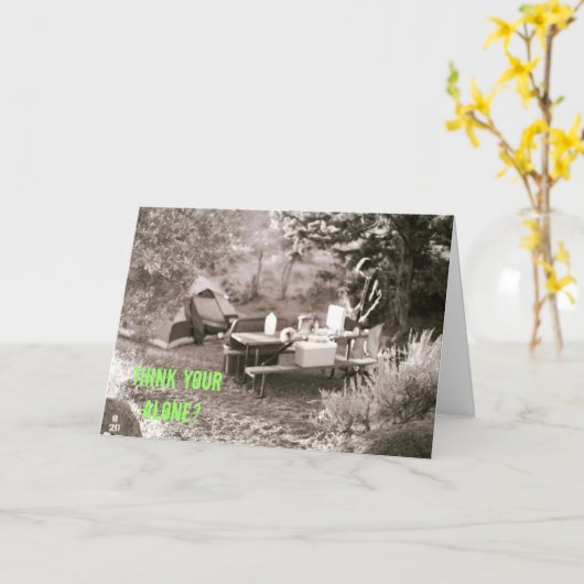 ご機嫌な人 カード (黄色い花)