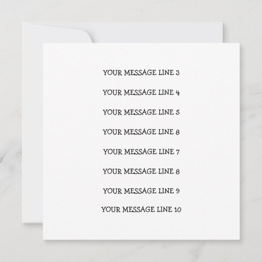 ご機嫌な人….! 招待状 (裏面)