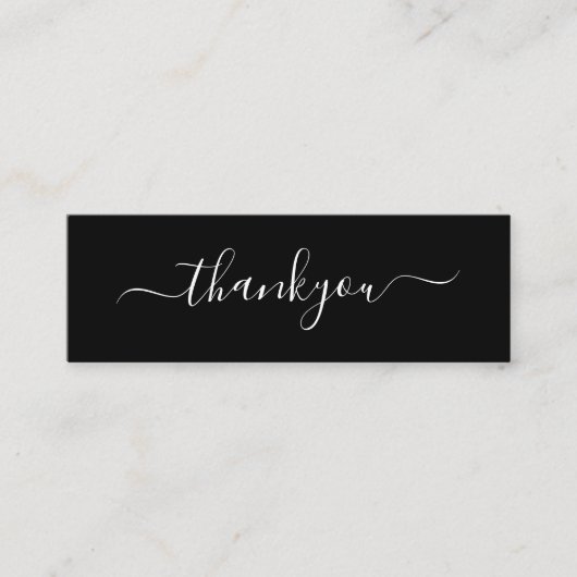 ご注モダン文の挿入に対し、お礼申し上げます コーリングカード (正面)