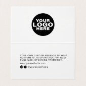 ご注モダン文の挿入に対し、お礼申し上げます 名刺 (内部フラット)