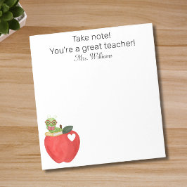 ご注意ください素晴らし先生,先生評価 ノートパッド