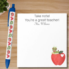 ご注意ください素晴らし先生,先生評価 ノートパッド