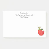 ご注意ください素晴らし先生,先生評価 ポストイット (正面)