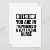 ご注意は非常に特別なものです 案内状 (正面/裏面)