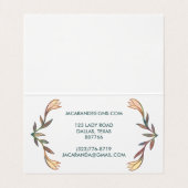 ご注文ありがとうございましたシックなリリエレガントーのフレーム 名刺 (内部フラット)