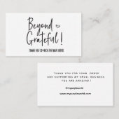 ご注文ありがとうございますスモールブランディング 名刺 (正面/裏面)