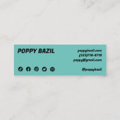 ご注文ありがとうございますソーシャルメディアのアイコンChic スキニー名刺 (裏面)