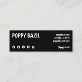 ご注文ありがとうございますソーシャルメディアのアイコンChic スキニー名刺 (裏面)