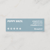 ご注文ありがとうございますソーシャルメディアのアイコンChic スキニー名刺 (裏面)