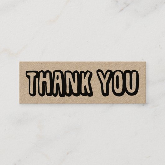 ご注文ありがとうございますソーシャルメディアのアイコンKraft スキニー名刺 (正面)