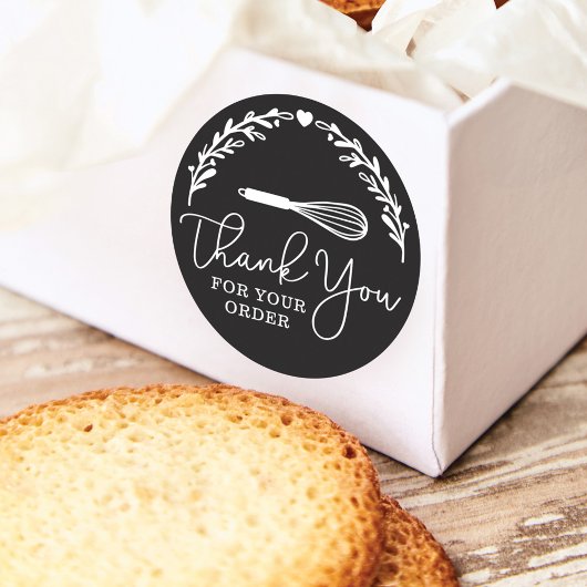 ご注文ありがとうございますベーカリーウィスク&リース ラウンドシール