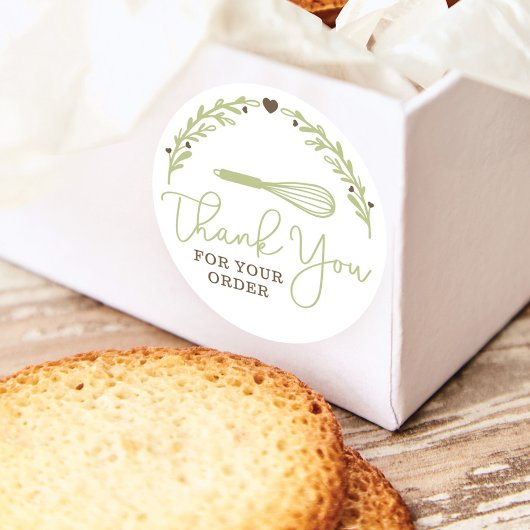 ご注文ありがとうございますベーカリーウィスク&リース ラウンドシール