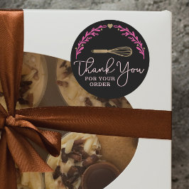 ご注文ありがとうございますベーカリー金ゴールドウィスクリース ラウンドシール