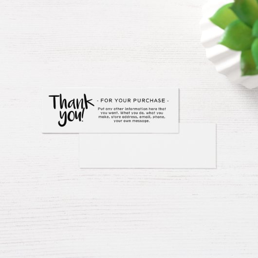 ご注文ありがとうございます挿入プロファイルカード (デスク)