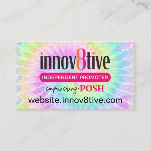 ご注文ありがとうございます絞り染めポーカード 名刺 (裏面)