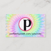 ご注文ありがとうございます絞り染めポーカード 名刺 (裏面)