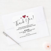 ご注文ありがとうございます購入した日 スクエアシール (封筒)