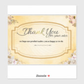 ご注文ありがとうございます – お礼申し込みカード シール (シート)