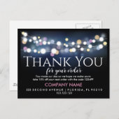 ご注文ありがとうございます インサート カスタムビジネス 案内ポストカード (正面/裏面)