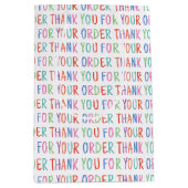 ご注文ありがとうございます カラフル シンプル モダン ミディアムペーパーバッグ (正面)