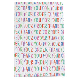 ご注文ありがとうございます カラフル シンプル モダン ミディアムペーパーバッグ