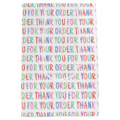 ご注文ありがとうございます カラフル シンプル モダン ミディアムペーパーバッグ (裏面)