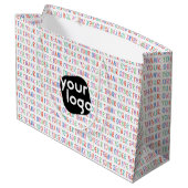 ご注文ありがとうございます カラフル シンプル モダン ラージペーパーバッグ (裏面アングル)