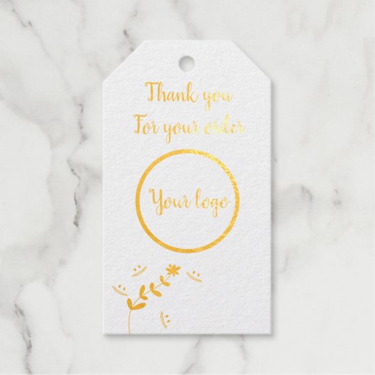 ご注文ありがとうございます ギフトタグ (正面)