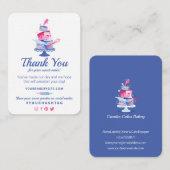 ご注文ありがとうございます | ケーキショップベーカリー エンクロージャーカード (正面/裏面)