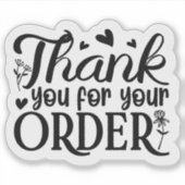 ご注文ありがとうございます シール (正面)