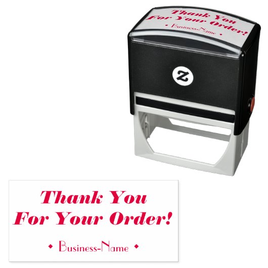 「ご注文ありがとうございます！」 スモールビジネススタンプ セルフインキングスタンプ (インサイチュ)