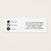 ご注文ありがとうございます、ソーシャルメディア (裏面)