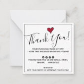 ご注文ありがとうございます ノートカード (正面)