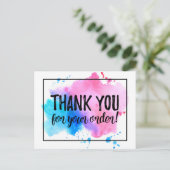 ご注文ありがとうございます ポストカード (スタンド正面)