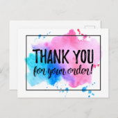 ご注文ありがとうございます ポストカード (正面/裏面)