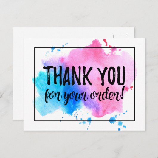 ご注文ありがとうございます ポストカード (正面/裏面)