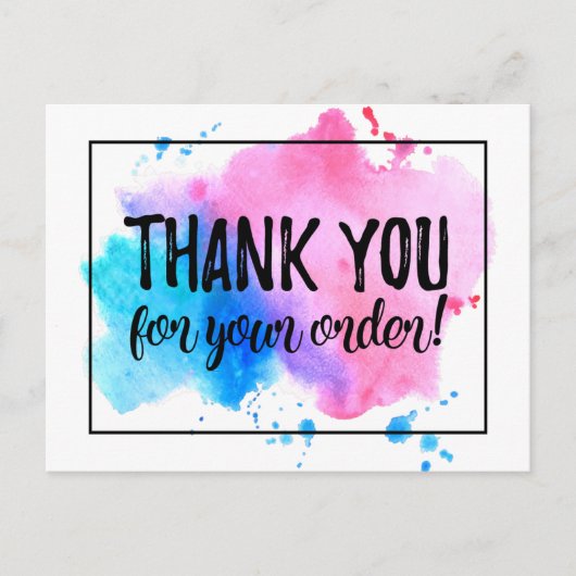 ご注文ありがとうございます ポストカード (正面)