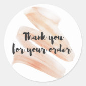 ご注文ありがとうございます ラウンドシール (正面)