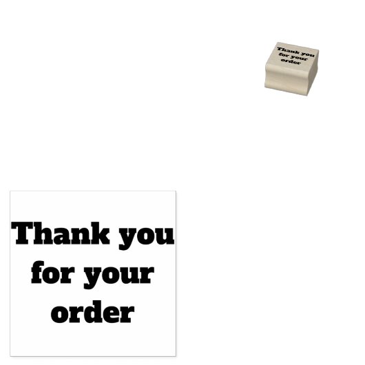 ご注文ありがとうございます ラバースタンプ (押印)