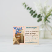 ご注文ありがとうございます 名刺 (スタンド正面)