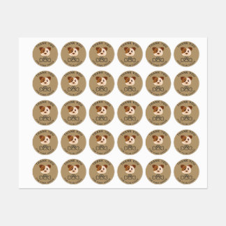 ご注文ありがとうございます、子犬ステッカー。クラシックr ラベル