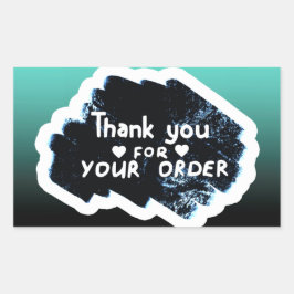 ご注文ありがとうございます 長方形シール