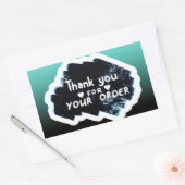 ご注文ありがとうございます 長方形シール (封筒)