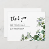 ご注文ありがとうカード, 業務用ありがとうカード サンキューカード (正面/裏面)