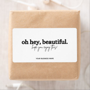 ご注文ありがとうシンプルオーヘイ美しい ラベル