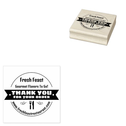 ご注文いただきありがとうございますパーソナライズされた ラバースタンプ (押印)