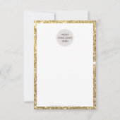 ご注文いただきありがとうございますモダン黒金ゴールド サンキューカード (裏面)