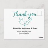 ご注文いただきありがとうございます ウェブサイトの会社名 ポストカード (裏面)