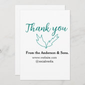 ご注文いただきありがとうございます　ウェブサイトの会社名 招待状 (正面/裏面)